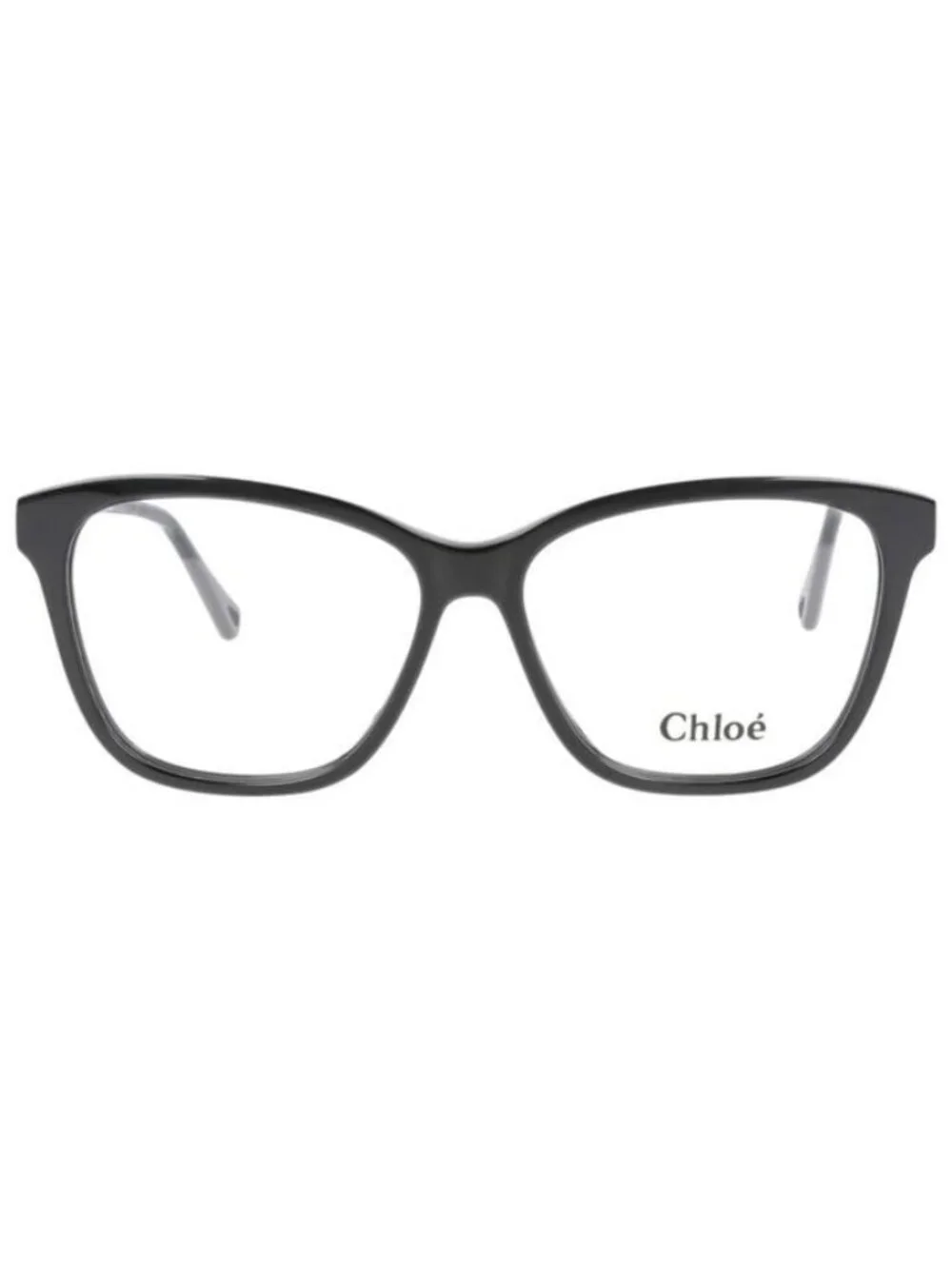 New Chloé Womens Square/Rectangle Black Black Transparent Fashion Designer Eyegl